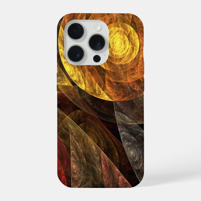 Coque iPhone Sun Flower Floral Moderne Art Motif Abstrait (Verso)