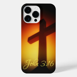 Coque Pour Pour iPhone 14 Pro Max Sunburst Cross John 3:16