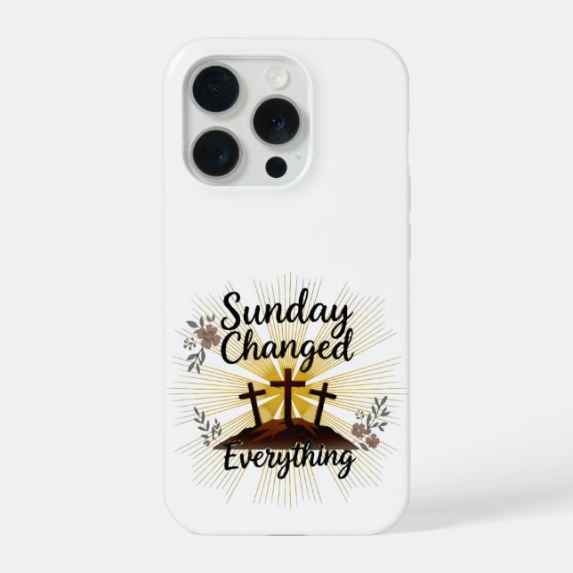 Coque iPhone Sunday change Everything Christian Phone Case (Verso)