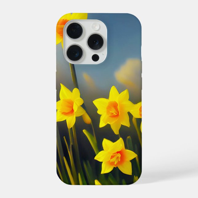 Coque iPhone Sunlit Blooms: Golden Daffodils in Full Glory  (Verso)