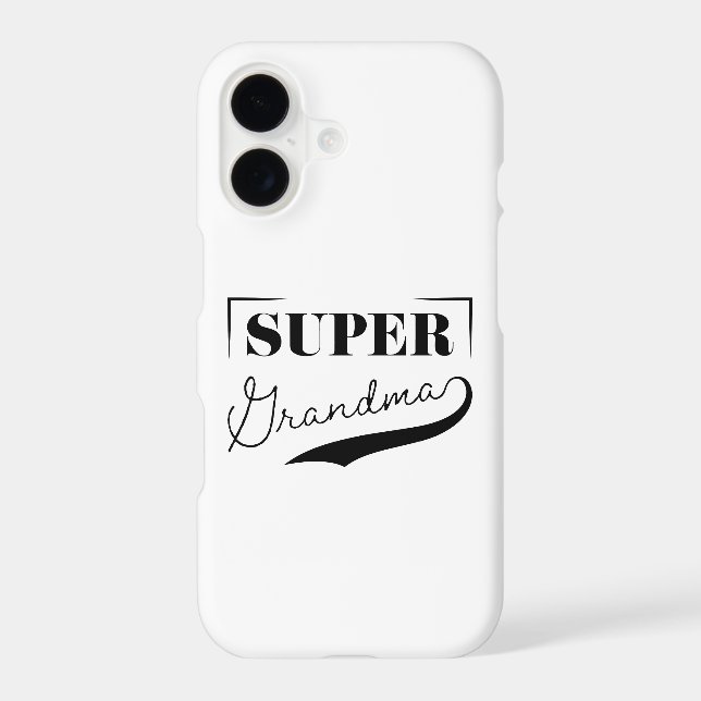 Coque iPhone Super grand-mère (Verso)