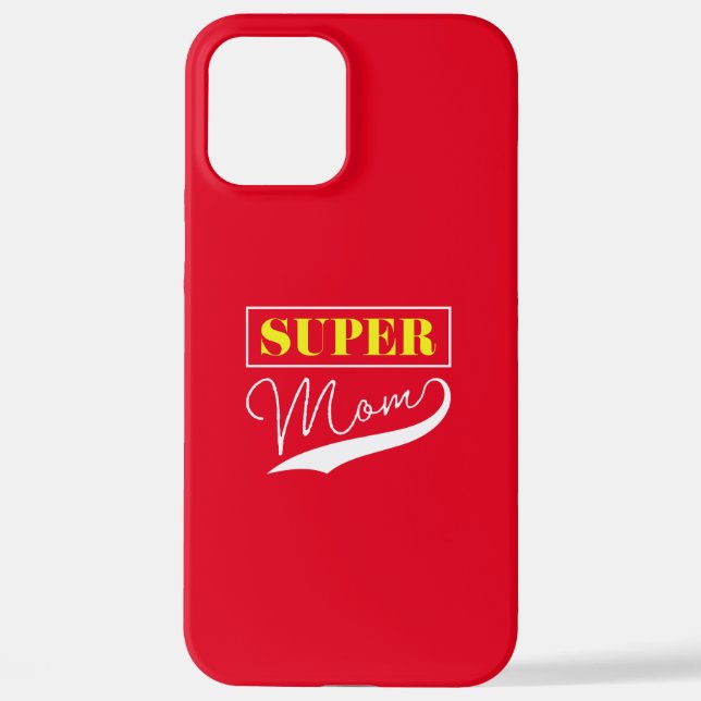 Coque iPhone Super Maman (Verso)