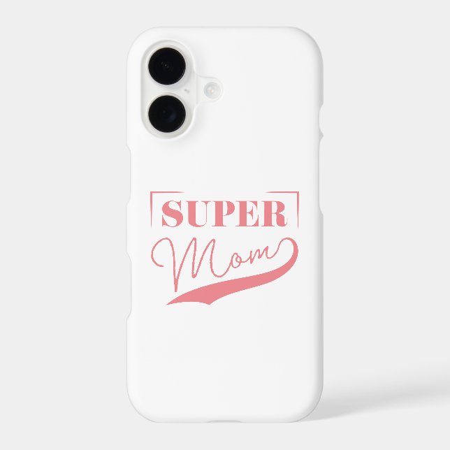 Coque iPhone Super Maman (Verso)
