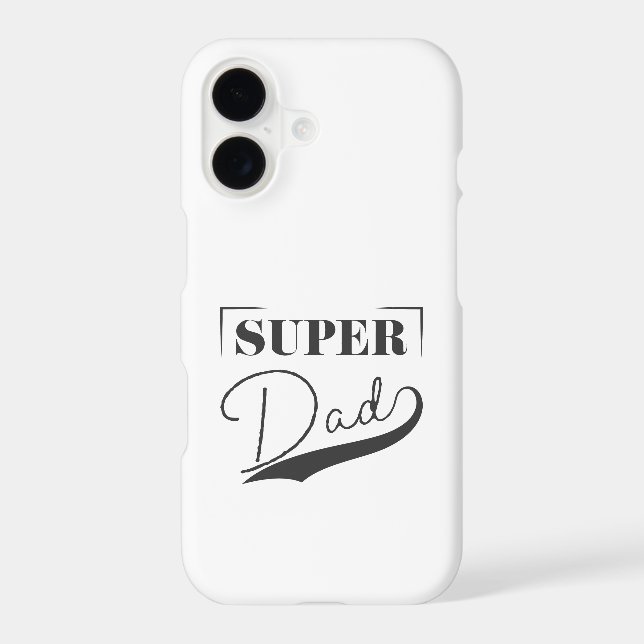 Coque iPhone Super papa (Verso)
