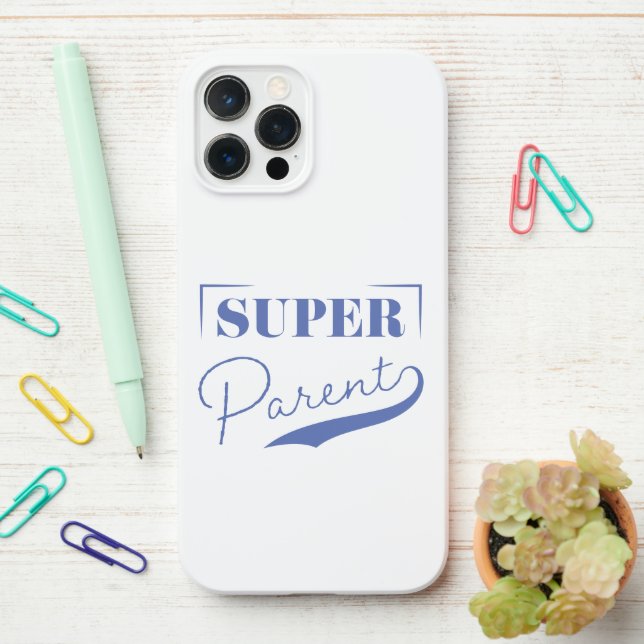 Coque iPhone Super parent (Sur le bureau)