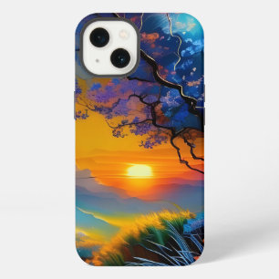 Etui iPhone 13 Superbe lever de soleil sur l'étang