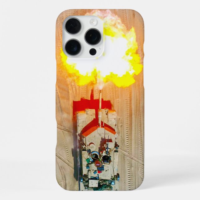 Coque iPhone TANK DE BATAILLE - M1 Abrams (Verso)