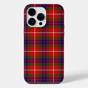 Coque Pour Pour iPhone 14 Pro Max tartan Fraser rouge vert bleu violet plaid