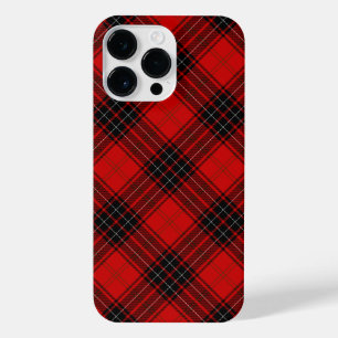 Coque Pour Pour iPhone 14 Pro Max tartan Wemyss rouge noir carreaux