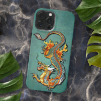 Tatouage de dragon de feu coloré Art iPhone 12