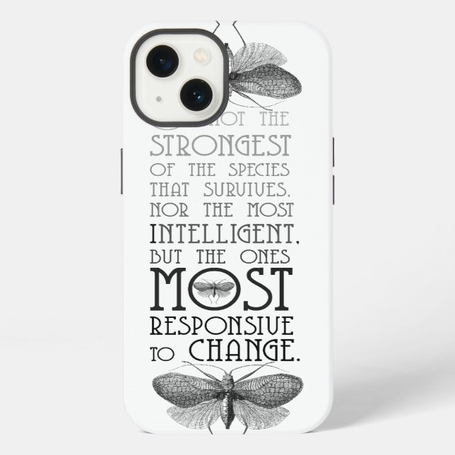 Coque iPhone Taux d'évolution de Darwin (Verso)