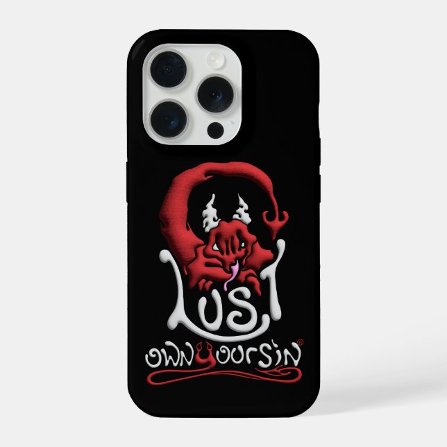 Coque iPhone Tech Ton Péché de Luxure (Verso)