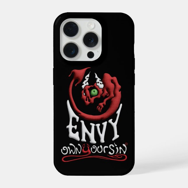 Coque iPhone Tech Your Sin Envy (Verso)
