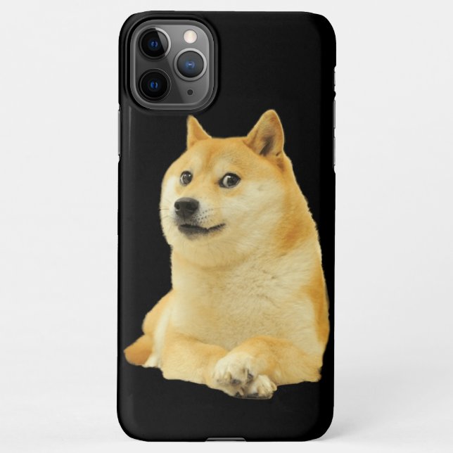 Coque iPhone Téléphone Boîtier Chien Mème (Dos)