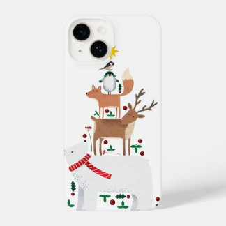 Coque Pour iPhone 14 Téléphone de Noël case animal de l'année fériée