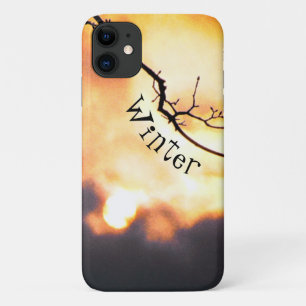 Coque iphone téléphonique Sunrise d'hiver