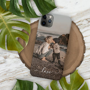 Coque iPhone 16 Pro Max Texte de Simple Amour Photo Personnalisé