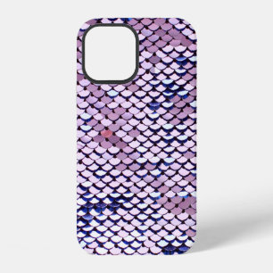 Coque iPhone 12 Texture brillante et scintillante de sequins vifs 