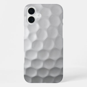 Coque iPhone 16 Plus Texture de balle de golf blanche gaufree
