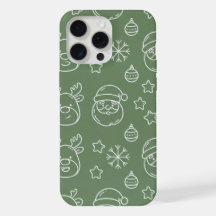 Texture de Noël vert avec des éléments festifs
