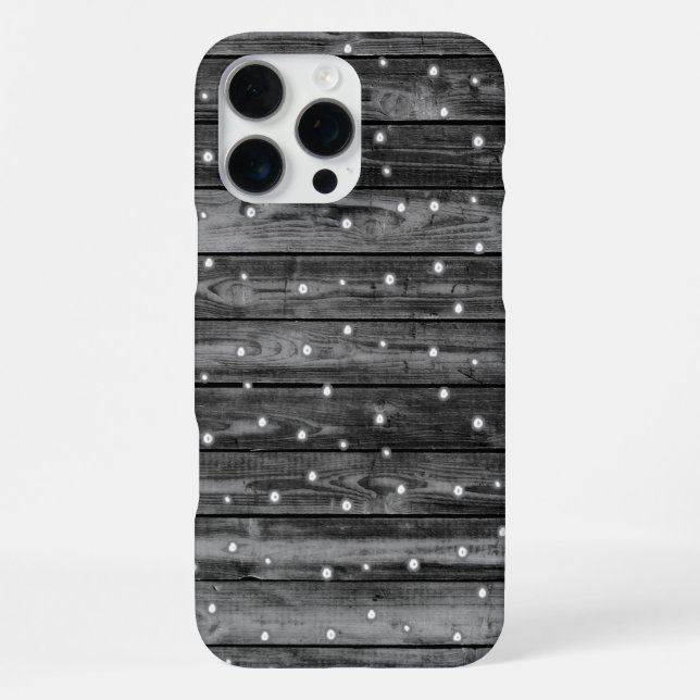 Coque iPhone Texture du grain de bois (Verso)