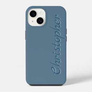 Coque Pour iPhone 14 Texture radiale grise personnalisée 15