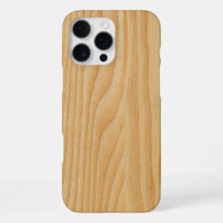 Coque iPhone 16 Pro Max textures en bois clair