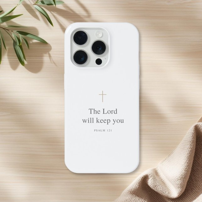 Coque iPhone The Lord Will Keep You – Psalm 121 Christian (Créateur téléchargé)