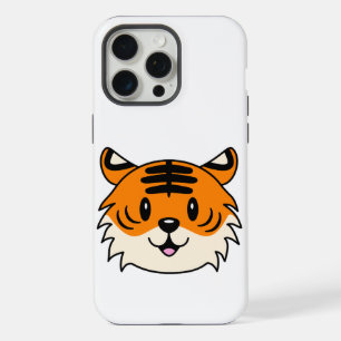 Tigre de dessin animé souriant mignon