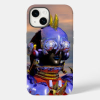 TITAN CYBORG PORTRAIT Blue Science Fiction, Scifi