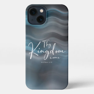 Etui iPhone 13 Ton Royaume Venez Script Moderne Bible Verse
