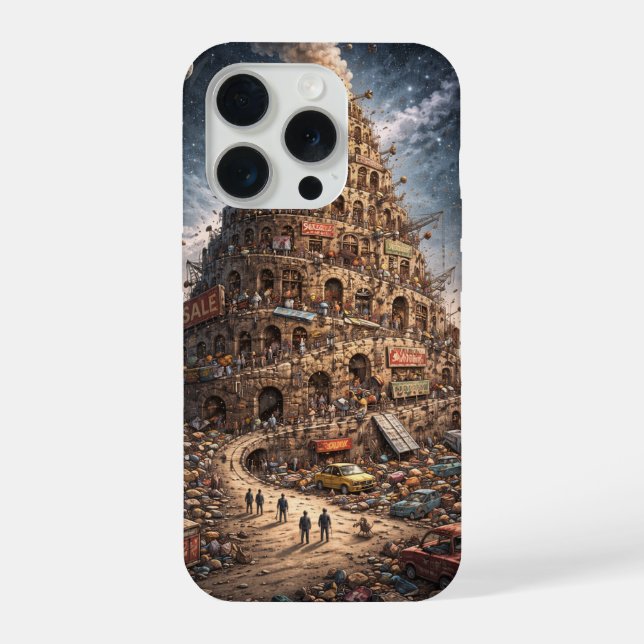 Coque iPhone tour de Babel (Verso)