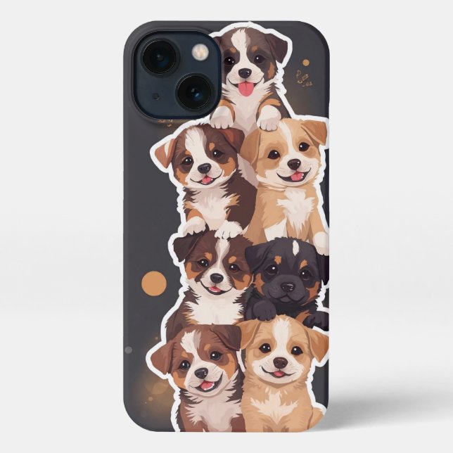 Coque iPhone Tour des marionnettes - Art animal de compagnie mi (Verso)