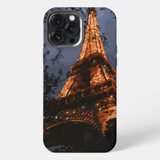Etui iPhone 13 Pro Max Tour Eiffel Scénique Paris France la Nuit Majestue