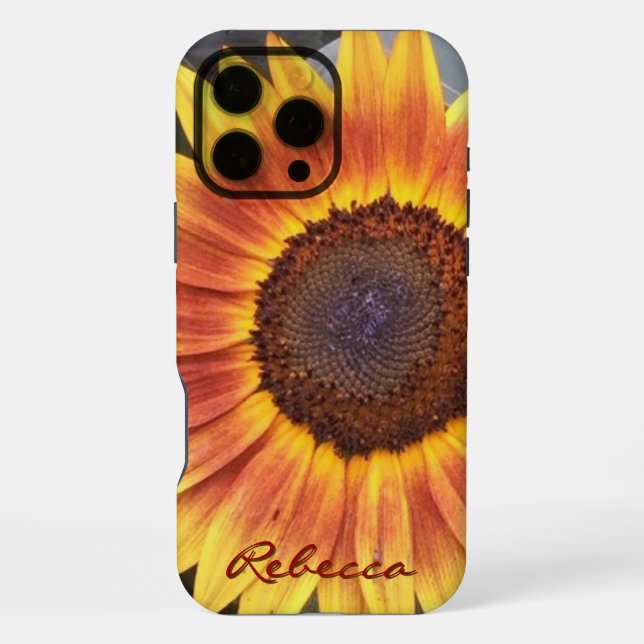 Coque iPhone Tournesol doré (Verso)