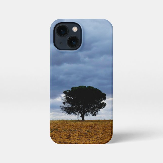 Coque iPhone Tree in an empty field (Verso)