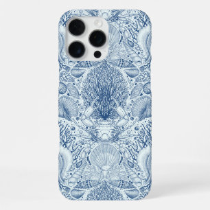 Coque iPhone 16 Pro Max Trésors de plage en bleu