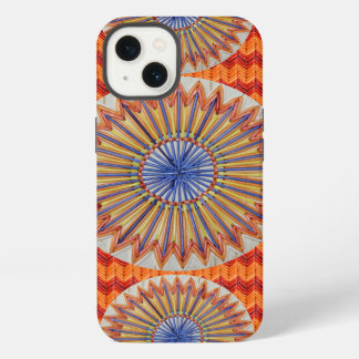 Etui iPhone 13 Tri Rainbow et Chevron Orange