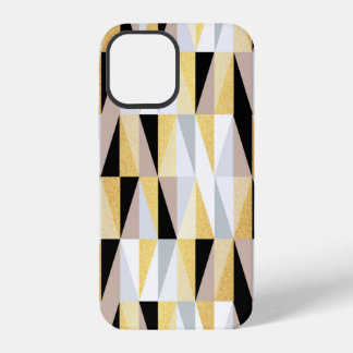 Coque iPhone 12 triangles de conception scandinave sans couture mo
