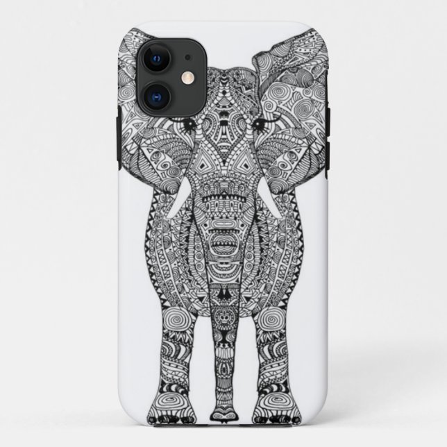 Coque iphone tribal d'éléphant (Dos)