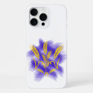 Coque iPhone 16 Pro Max Trident ukrainien fait d'épi de blé