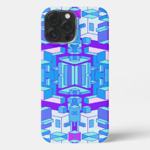 Etui iPhone 13 Pro Max Trippy Lilac et boîtier téléphonique bleu