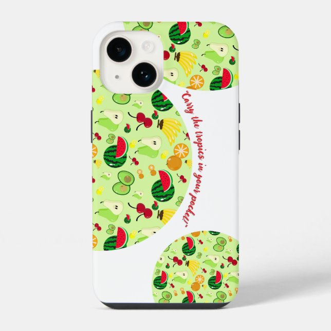 Coque iPhone Tropical Frenzy (Verso)