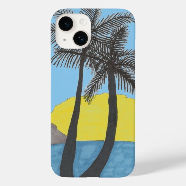 Coque iphone Tropical Palm Tree (Verso)
