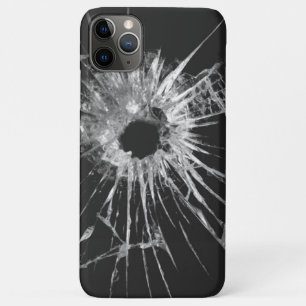 coque iphone - Trou de balle à travers le verre