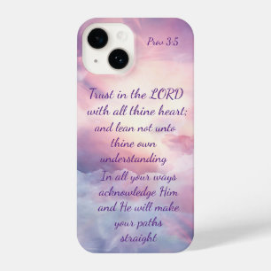 Coque Pour iPhone 14 trust dans le LORD with all thine heart; and lean