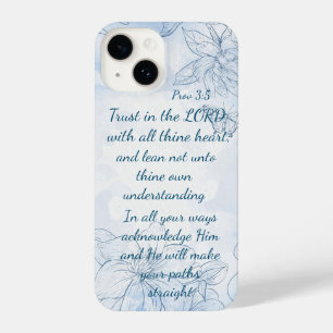 Coque Pour iPhone 14 trust dans le LORD with all thine heart; and lean