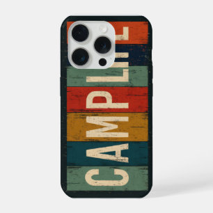 Typographie de la vie de camping vintage