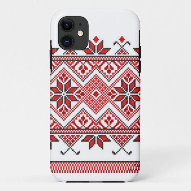 Coque iphone ukrainien d'ornement (Dos)