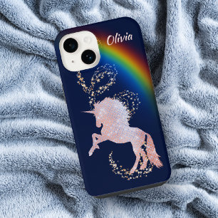 Coque Pour iPhone 14 Unicorn Rainbox Stars Sparkle
